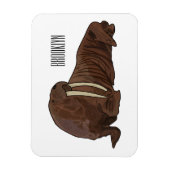 Magnet Flexible Illustration de dessin animé de morse (Vertical)