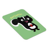 Magnet Flexible Illustration de dessin animé de mouffette heureuse (Côté Droit)