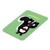 Magnet Flexible Illustration de dessin animé de mouffette heureuse (Côté Gauche)