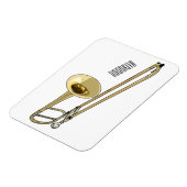 Magnet Flexible Illustration de dessin animé de Trombone (Côté Gauche)