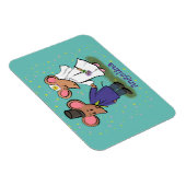 Magnet Flexible Illustration de dessin animé d'un couple de souris (Côté Droit)