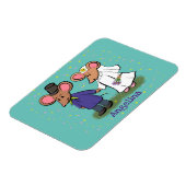 Magnet Flexible Illustration de dessin animé d'un couple de souris (Côté Gauche)