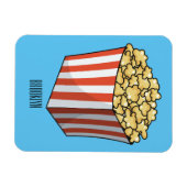 Magnet Flexible Illustration de dessin animé Popcorn (Horizontal)