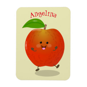 Magnet Flexible Illustration de dessin animé sur la pomme de danse