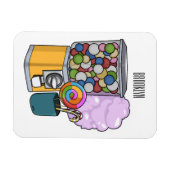 Magnet Flexible Illustration de dessin de bonbon (Horizontal)
