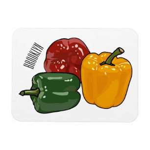 Magnet Flexible Illustration de dessin de Capsicum