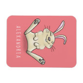 Magnet Flexible Illustration de dessin de lapin lapin mou (Horizontal)