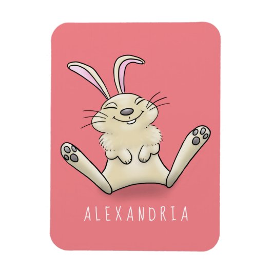 Magnet Flexible Illustration de dessin de lapin lapin mou (Vertical)