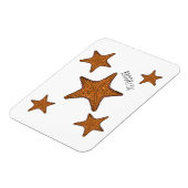 Magnet Flexible Illustration de dessin de Starfish (Côté Gauche)