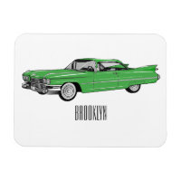 Illustration de dessin de voiture classique 1959