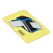 Magnet Flexible Illustration de dessin d'imprimante (Côté Droit)