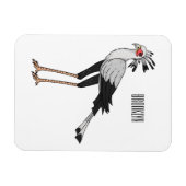Magnet Flexible Illustration de dessin du secrétaire pour oiseaux (Horizontal)