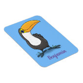 Magnet Flexible Illustration de dessin humoristique du toucan joye (Côté Droit)