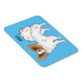 Magnet Flexible Illustration de dessin pour chien de Papillon (Côté Droit)