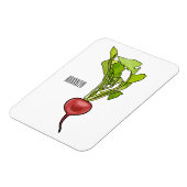 Magnet Flexible Illustration de dessin Radish (Côté Gauche)
