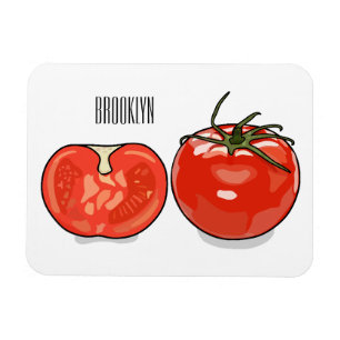 Magnet Flexible Illustration de dessin sur la tomate