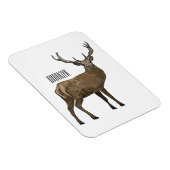 Magnet Flexible Illustration de dessin sur le cerf (Côté Droit)