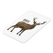 Magnet Flexible Illustration de dessin sur le cerf (Côté Gauche)