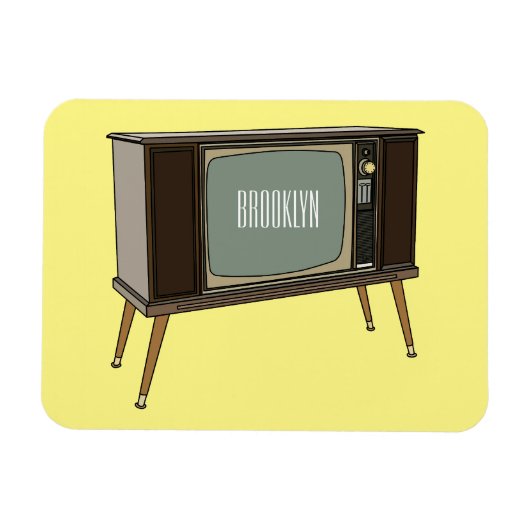 Magnet Flexible Illustration de dessin télévisé (Horizontal)