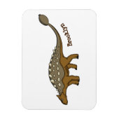 Magnet Flexible Illustration de dinosaure blindé Ankylosaurus (Vertical)