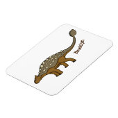 Magnet Flexible Illustration de dinosaure blindé Ankylosaurus (Côté Gauche)