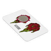 Magnet Flexible Illustration de dragon fruit (Côté Droit)