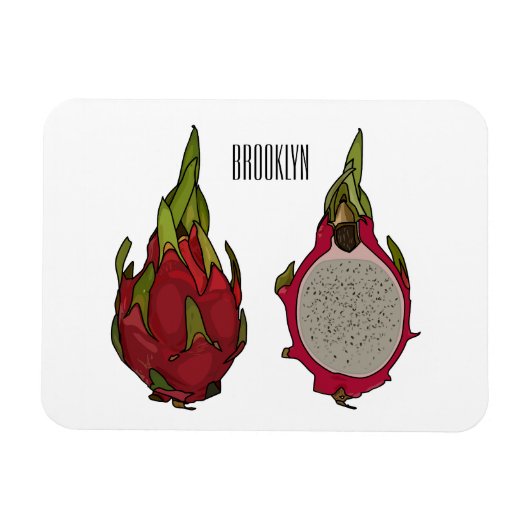 Magnet Flexible Illustration de dragon fruit (Horizontal)