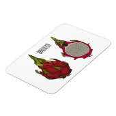 Magnet Flexible Illustration de dragon fruit (Côté Gauche)