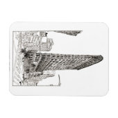 Magnet Flexible Illustration de Flatiron Building New York City (Horizontal)