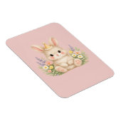 Magnet Flexible Illustration de fleur sauvage de lapin pastel (Côté Droit)