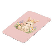 Magnet Flexible Illustration de fleur sauvage de lapin pastel (Côté Gauche)