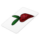 Magnet Flexible Illustration de fraise peinte mignonne (Côté Gauche)
