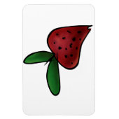 Magnet Flexible Illustration de fraise peinte mignonne (Vertical)