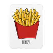 Magnet Flexible Illustration de frites (Vertical)