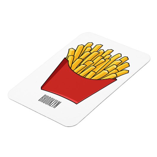Magnet Flexible Illustration de frites (Côté Gauche)