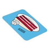 Magnet Flexible Illustration de gâteau en velours rouge (Côté Droit)