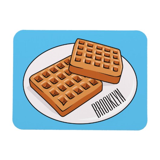 Magnet Flexible Illustration de gaufre (Horizontal)
