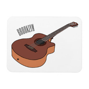 Magnet Flexible Illustration de guitare acoustique