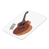 Magnet Flexible Illustration de guitare acoustique (Côté Gauche)
