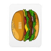 Magnet Flexible Illustration de Hamburger (Vertical)