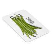 Magnet Flexible Illustration de haricots verts (Côté Droit)