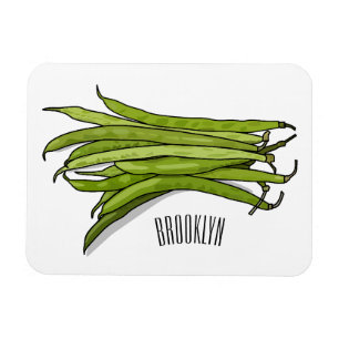 Magnet Flexible Illustration de haricots verts