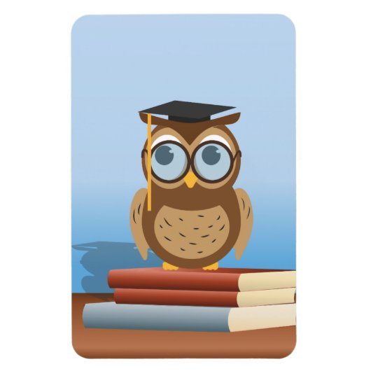 Magnet Flexible Illustration de hibou (Vertical)