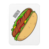 Magnet Flexible Illustration de Hot dog (Vertical)
