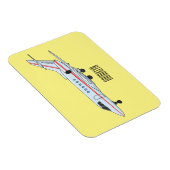 Magnet Flexible Illustration de jet privé (Côté Droit)