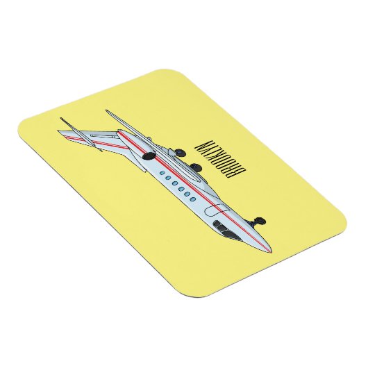 Magnet Flexible Illustration de jet privé (Côté Droit)