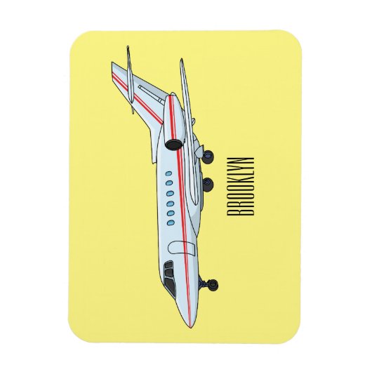 Magnet Flexible Illustration de jet privé (Vertical)
