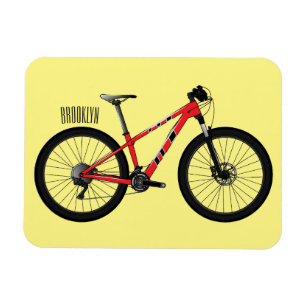 Magnet Flexible Illustration de la bande dessinée de vélo