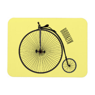 Magnet Flexible Illustration de la bande dessinée de vélo à grande