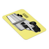 Magnet Flexible Illustration de la caricature du camion-boîte (Côté Droit)